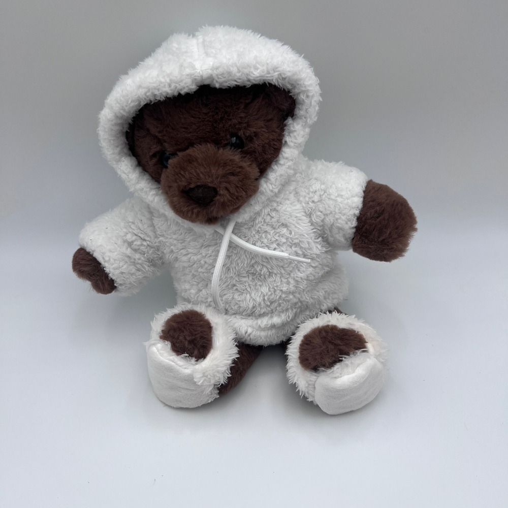 2022 Hugs & Cuddles Teddy Bear Plush Unisex 10in Sherpa Hoodie Cozy Aesthetic